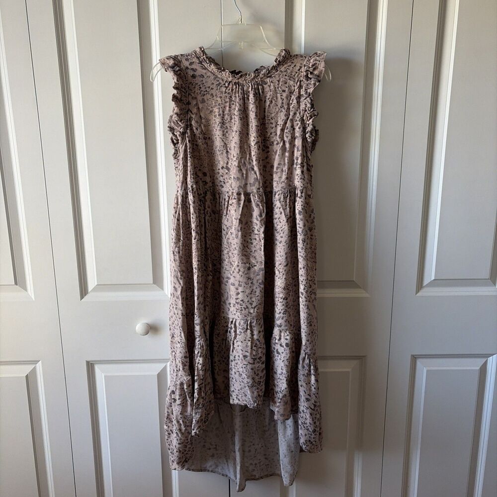Karlie Mauve Floral Print Midi Dress